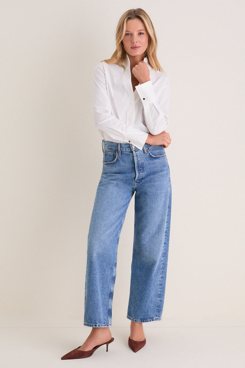 White Bessette Button Down