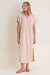 Sandstone Pique Melissa Maxi Dress