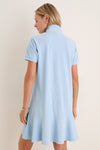 Light Blue Pique May Polo Dress