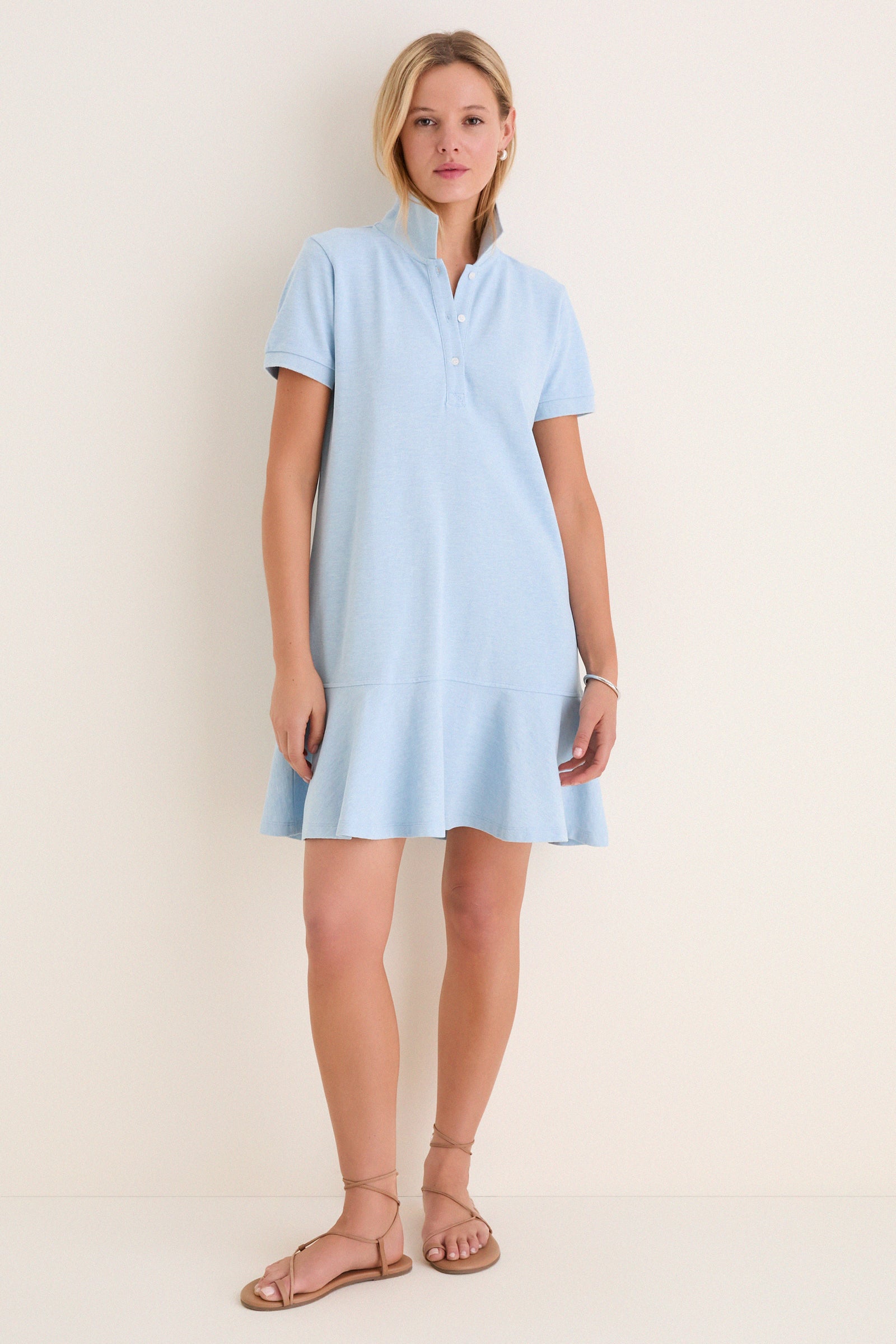 Tuckernuck Light Blue Pique May Polo Dress Light Blue / XL Tuckernuck Light Blue Pique May Polo Dress Light Blue / XL