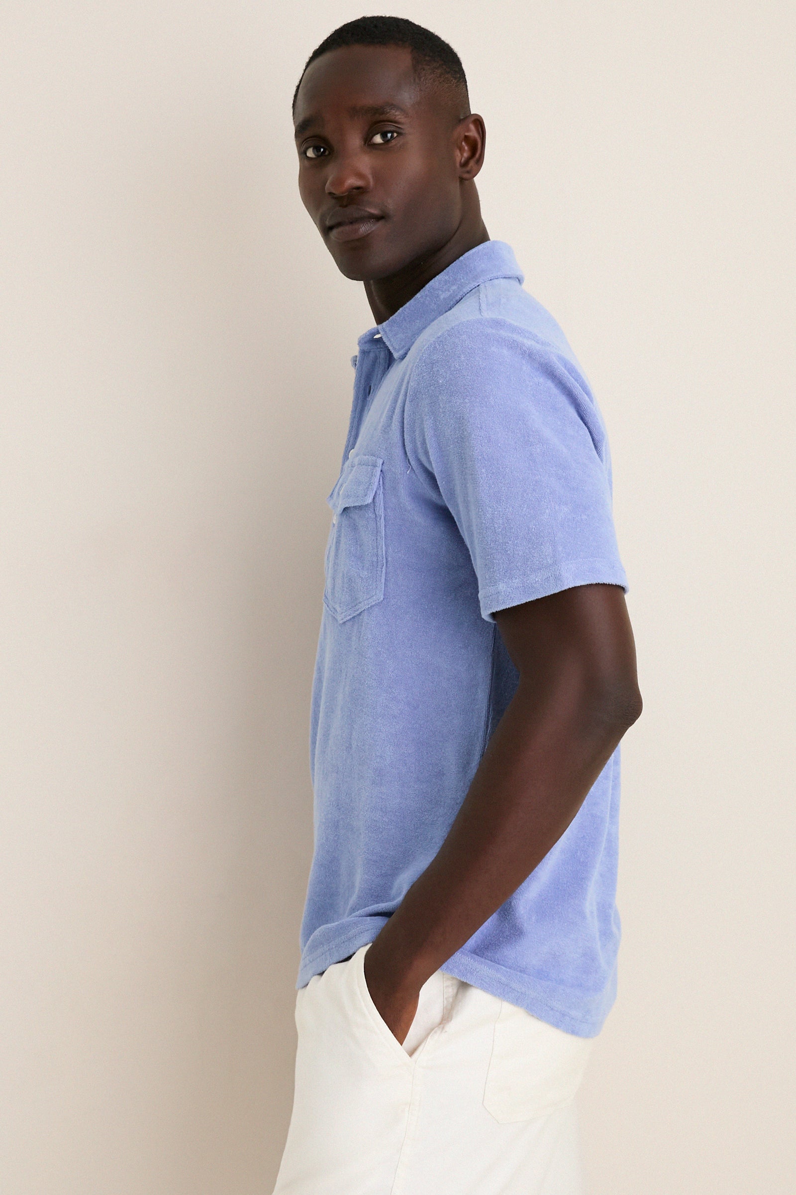 Perry Winkle Terrycloth Players Shirt