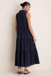 Navy Sleeveless Mabel Maxi Dress