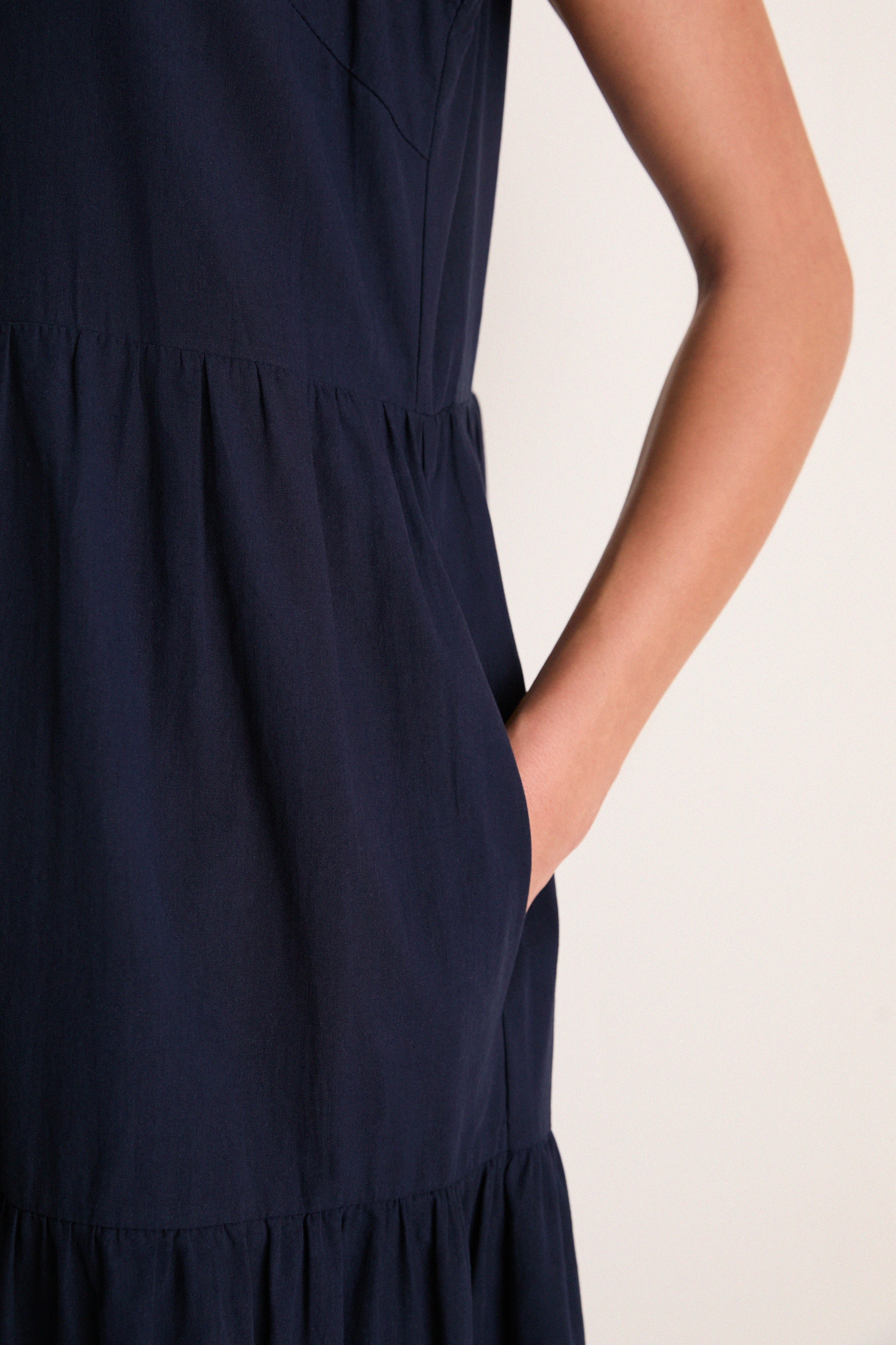Navy Sleeveless Mabel Maxi Dress