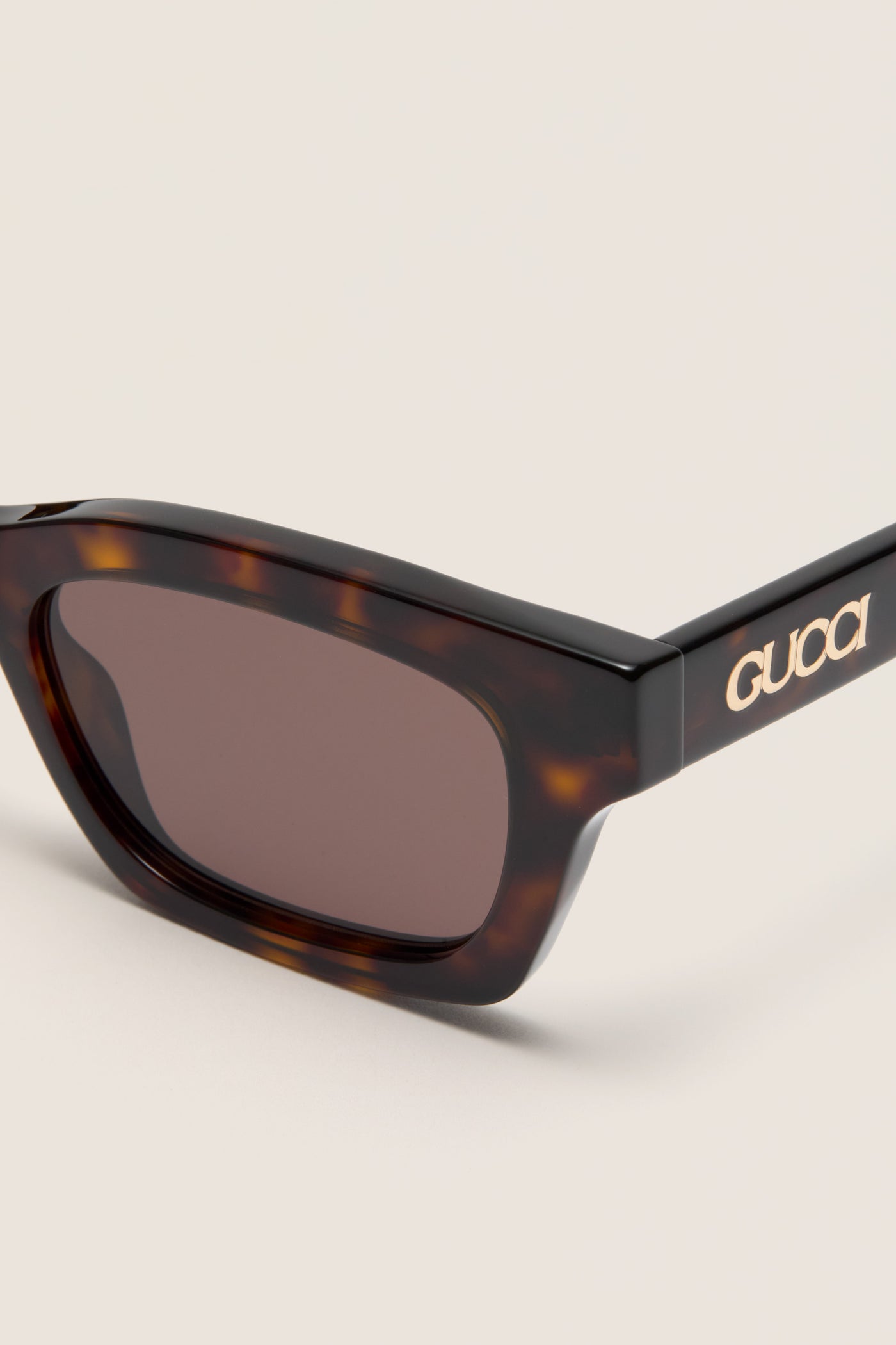 Havana Lettering Cat Eye Sunglasses