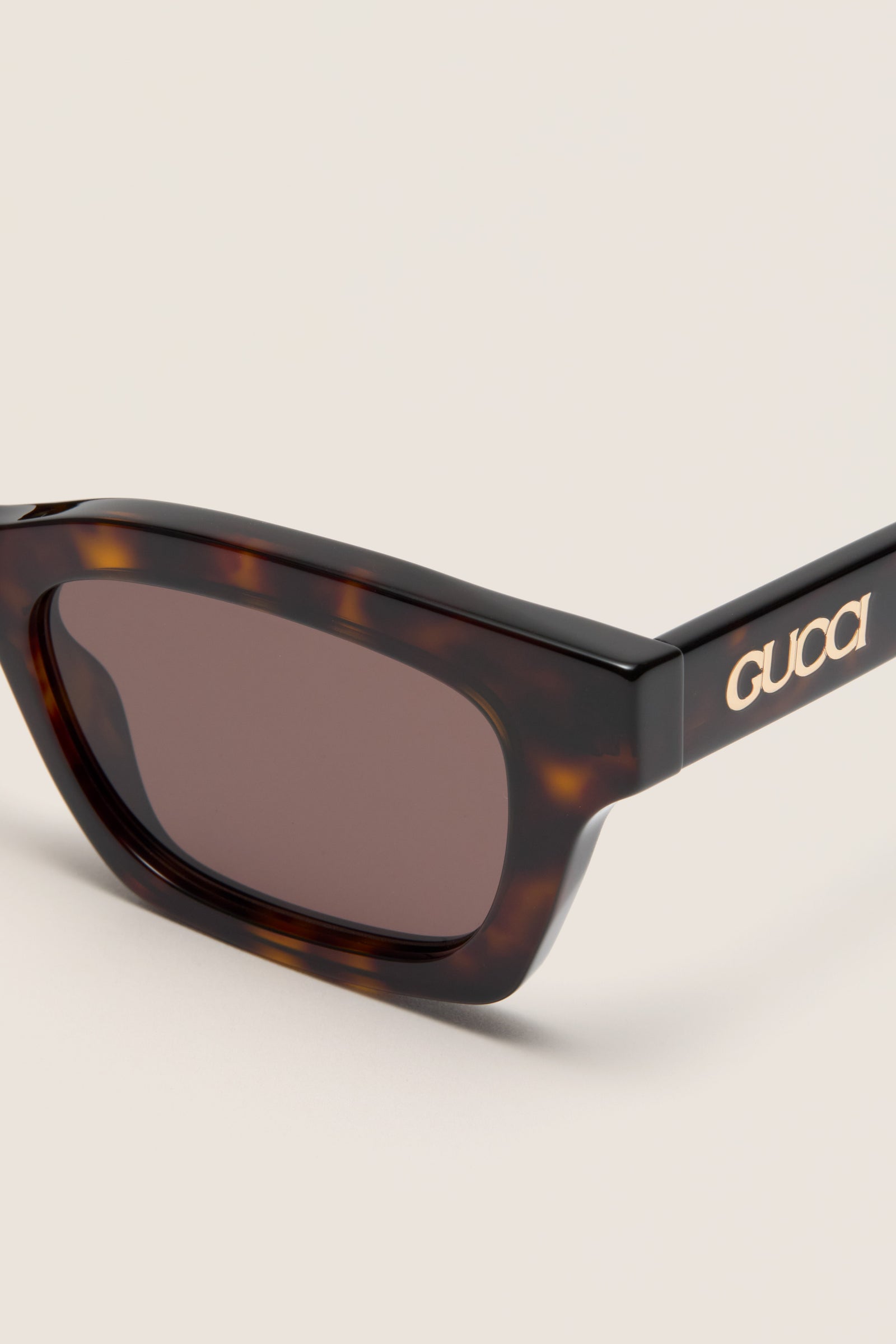 Havana Lettering Cat Eye Sunglasses