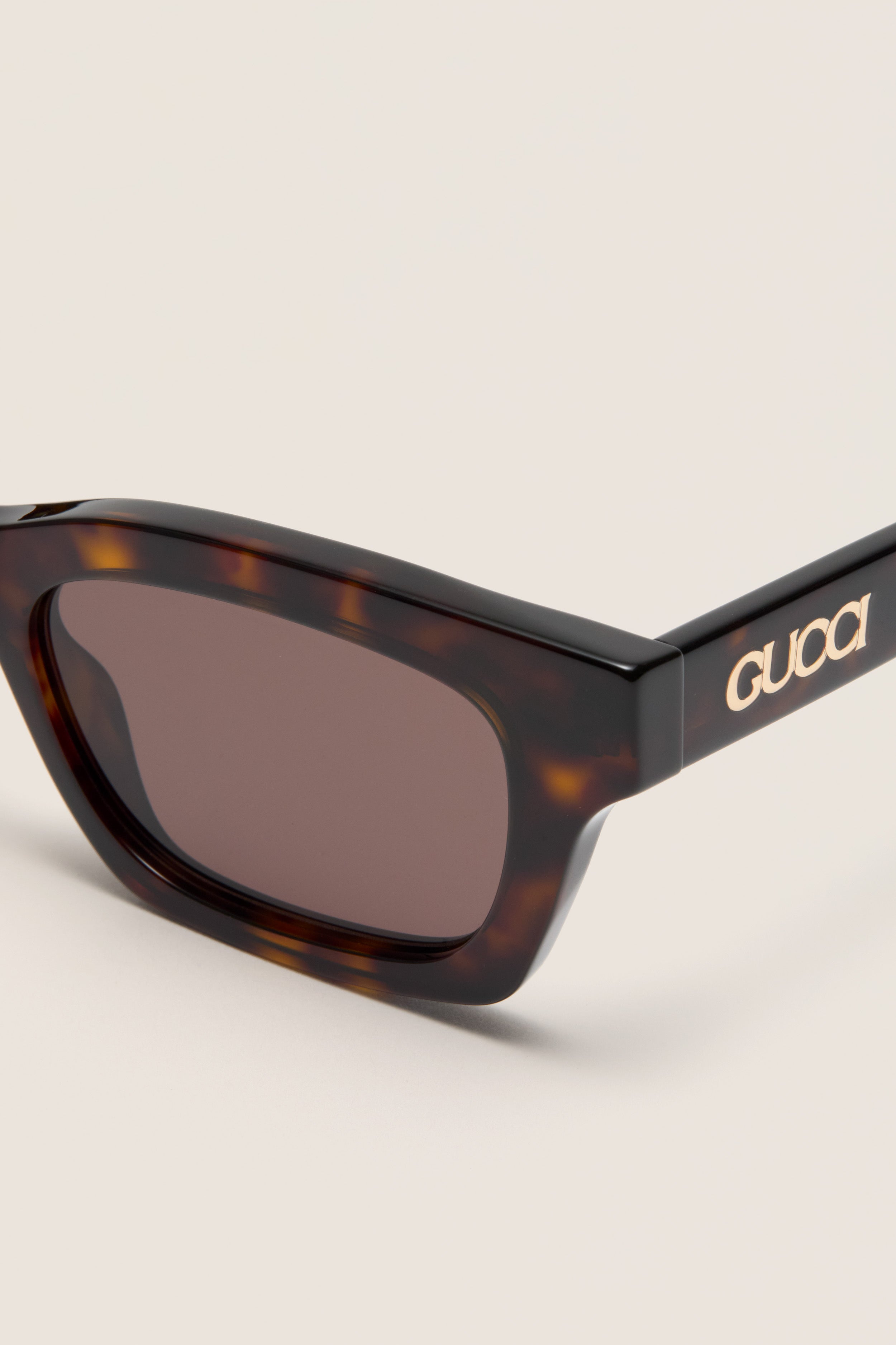 Havana Lettering Cat Eye Sunglasses