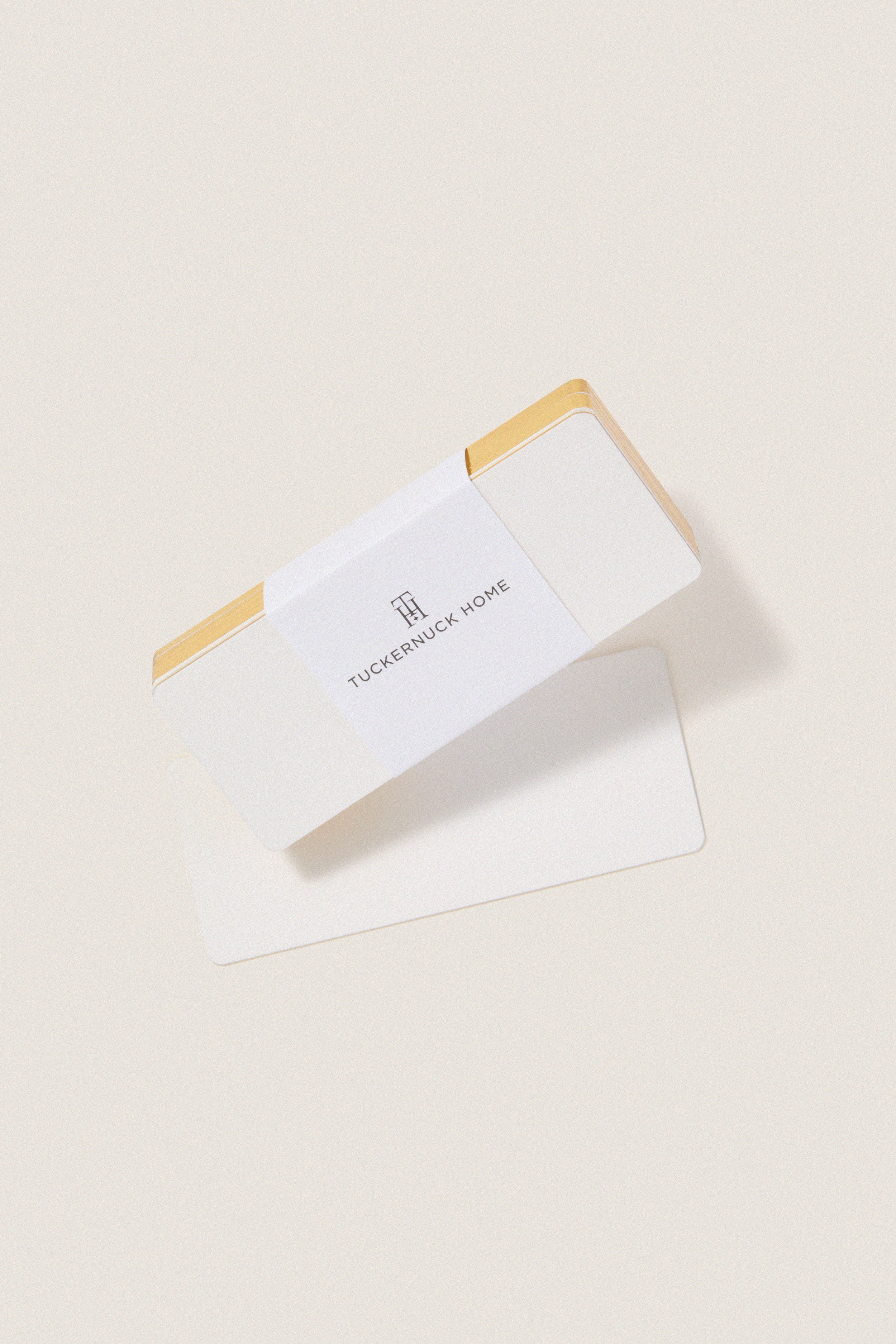 Gold Trim Place Cards Set of 25