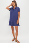 Navy Pique May Polo Dress