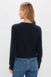 Navy Cashmere Riley Cardigan