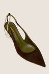 Dark Brown Felicia Slingback Heels