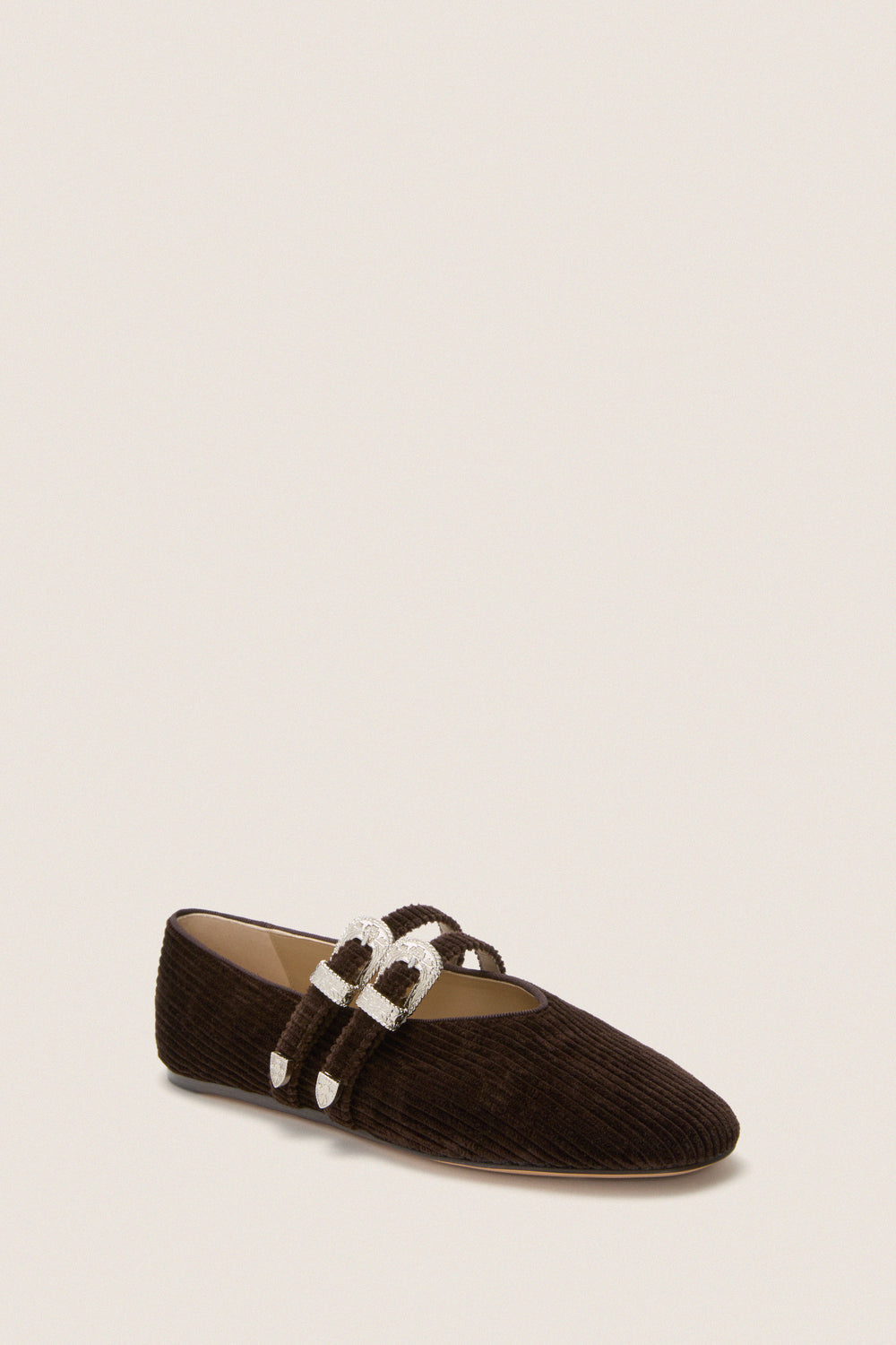 Chocolate Corduroy Claudia Slippers