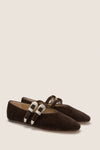 Chocolate Corduroy Claudia Slippers