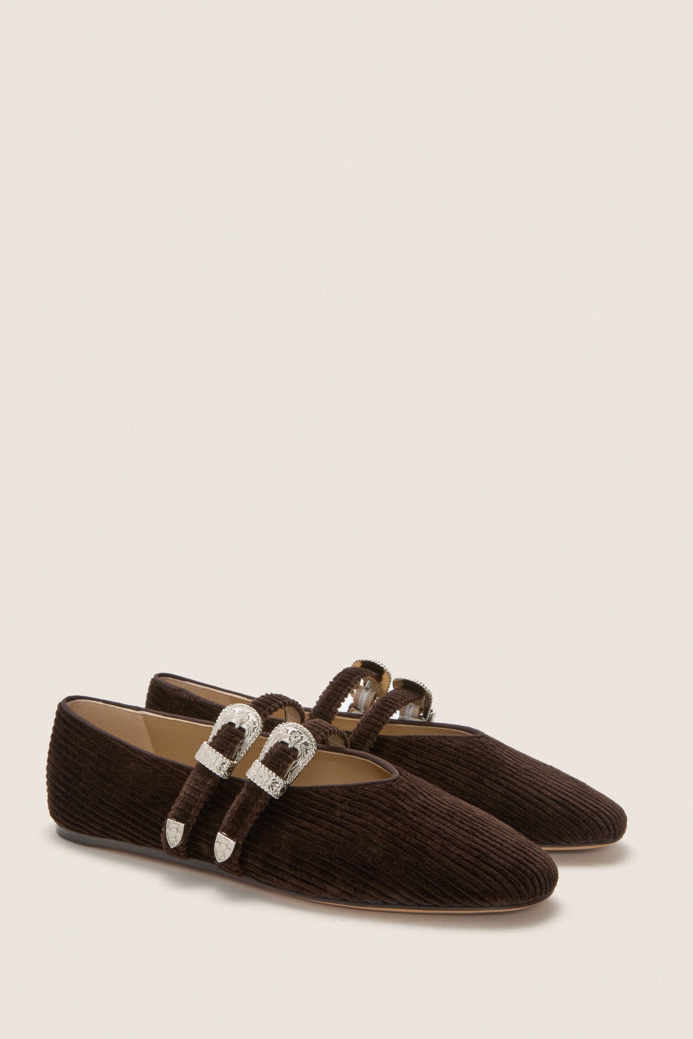 Chocolate Corduroy Claudia Slippers