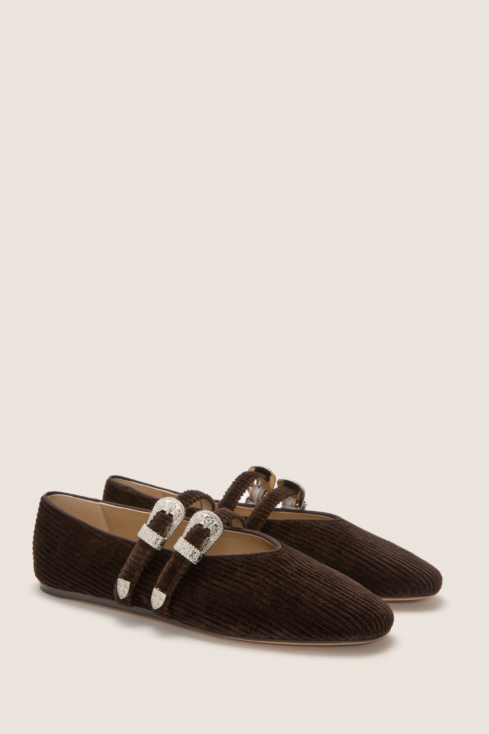 Chocolate Corduroy Claudia Slippers
