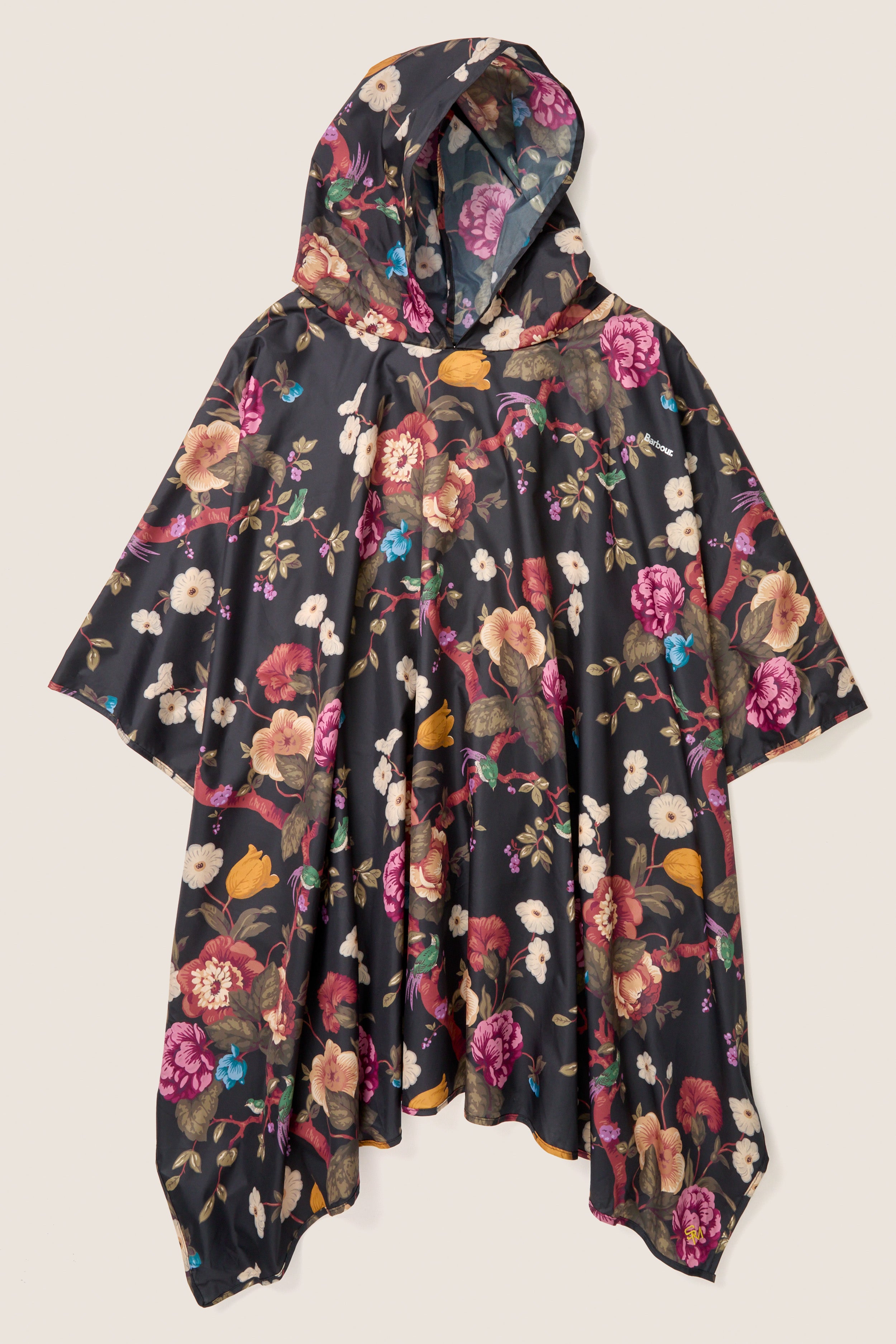 Black Floral Barbour x Tuckernuck Poncho | Barbour x Tuckernuck