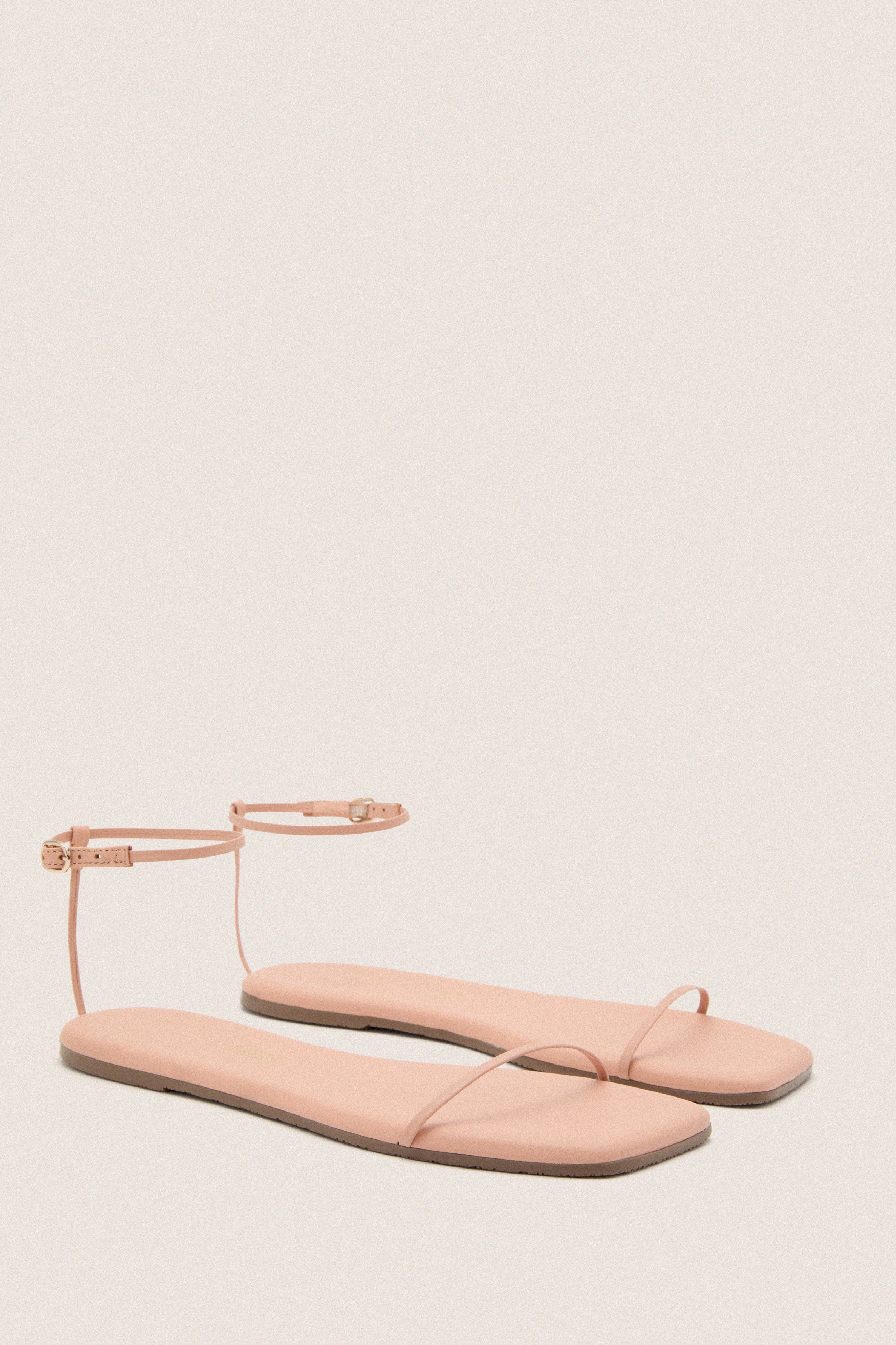 Nude Beach Square Toe Twiggy Sandals | TKEES