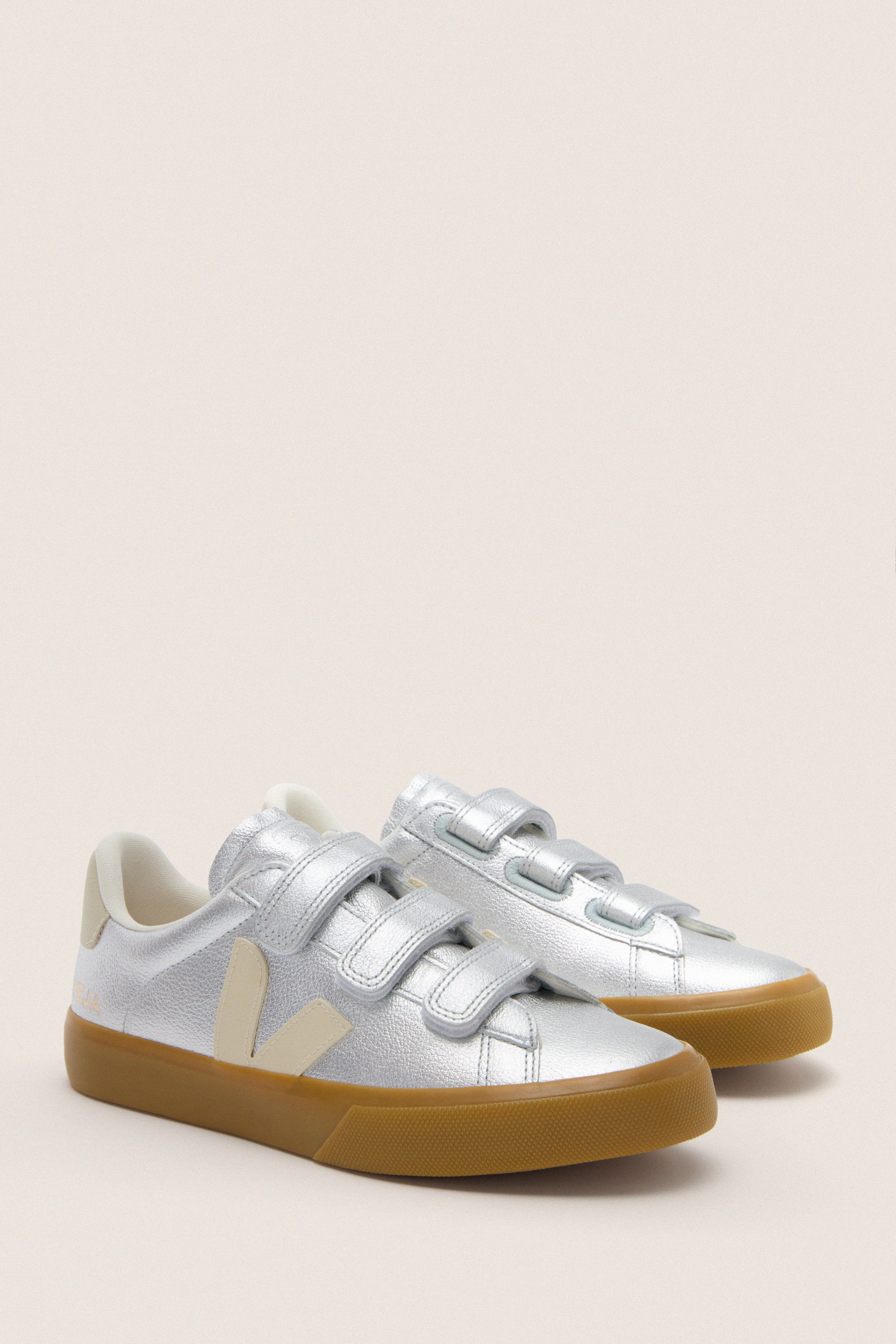 Silver Pierre Recife Logo Sneakers