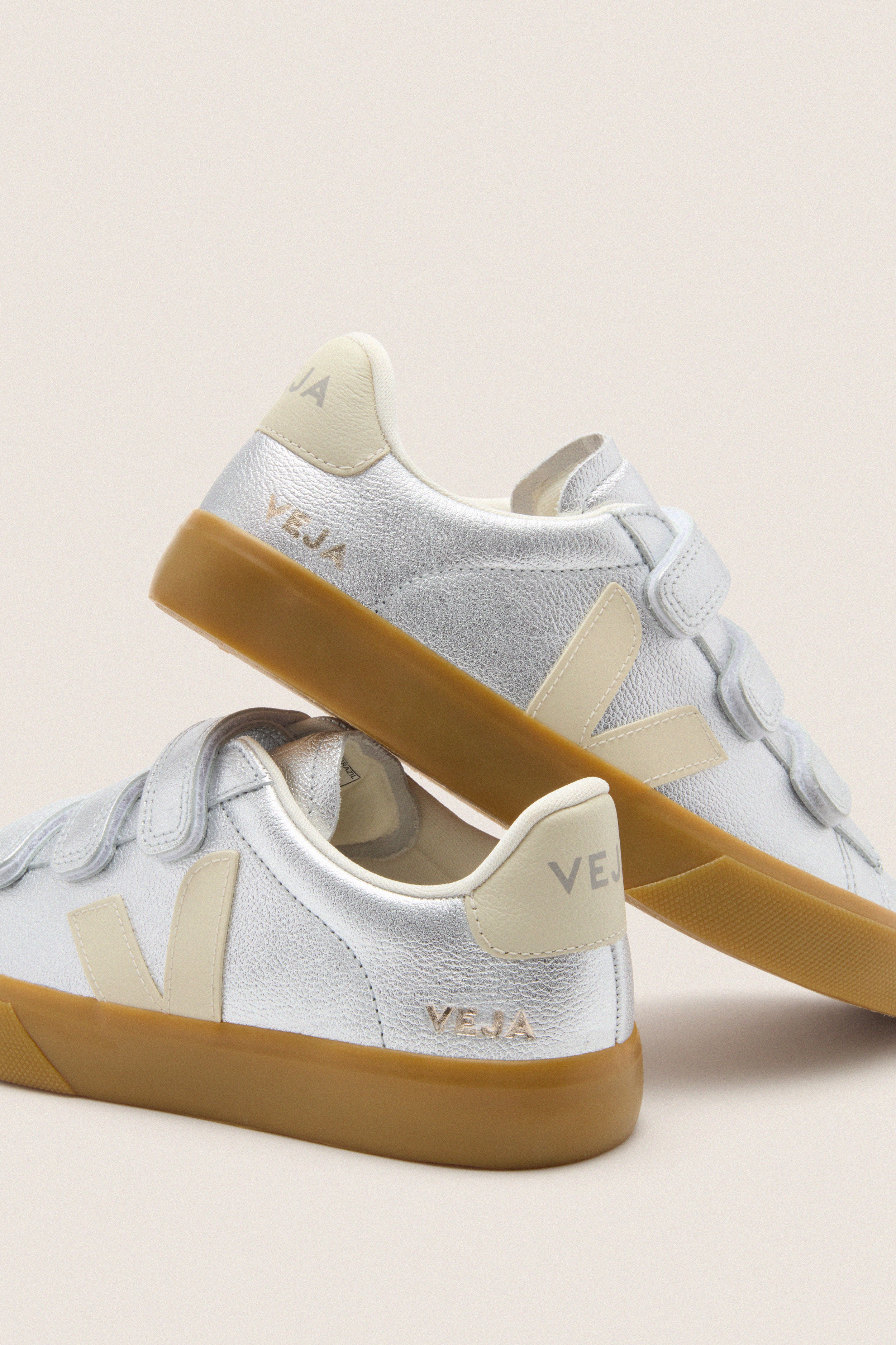 Silver Pierre Recife Logo Sneakers