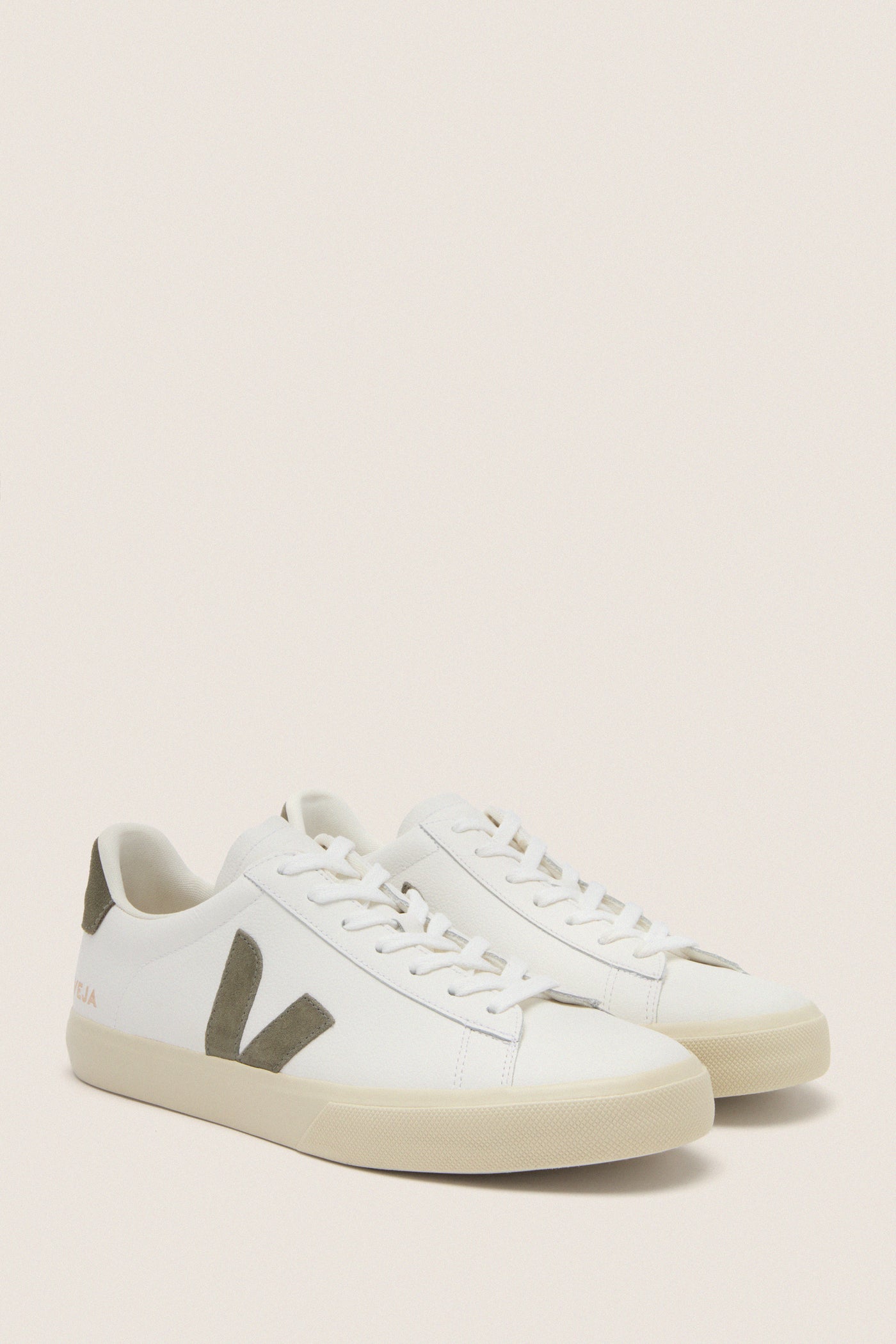 Mens Extra White Kaki Campo Sneakers