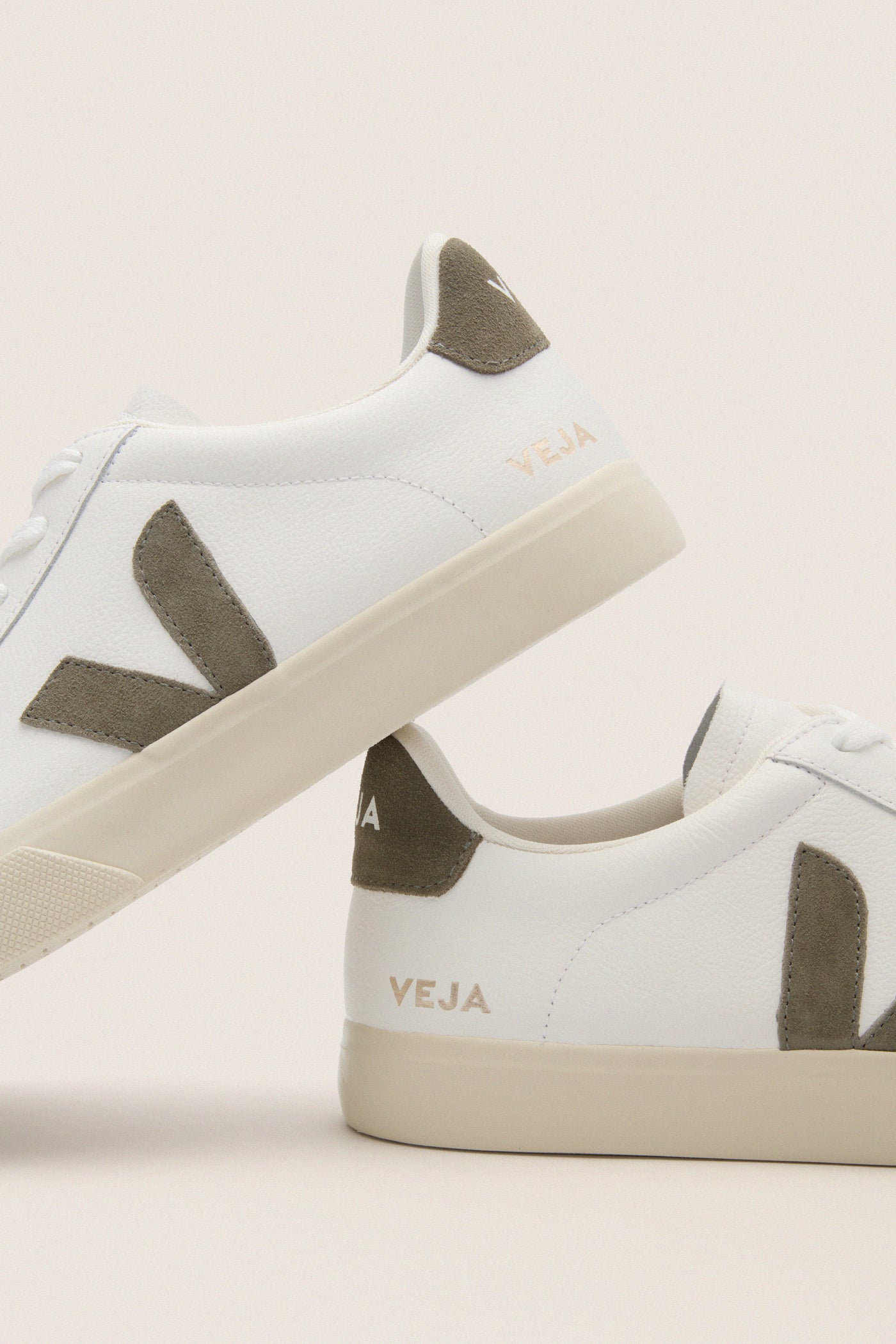 Mens Extra White Kaki Campo Sneakers