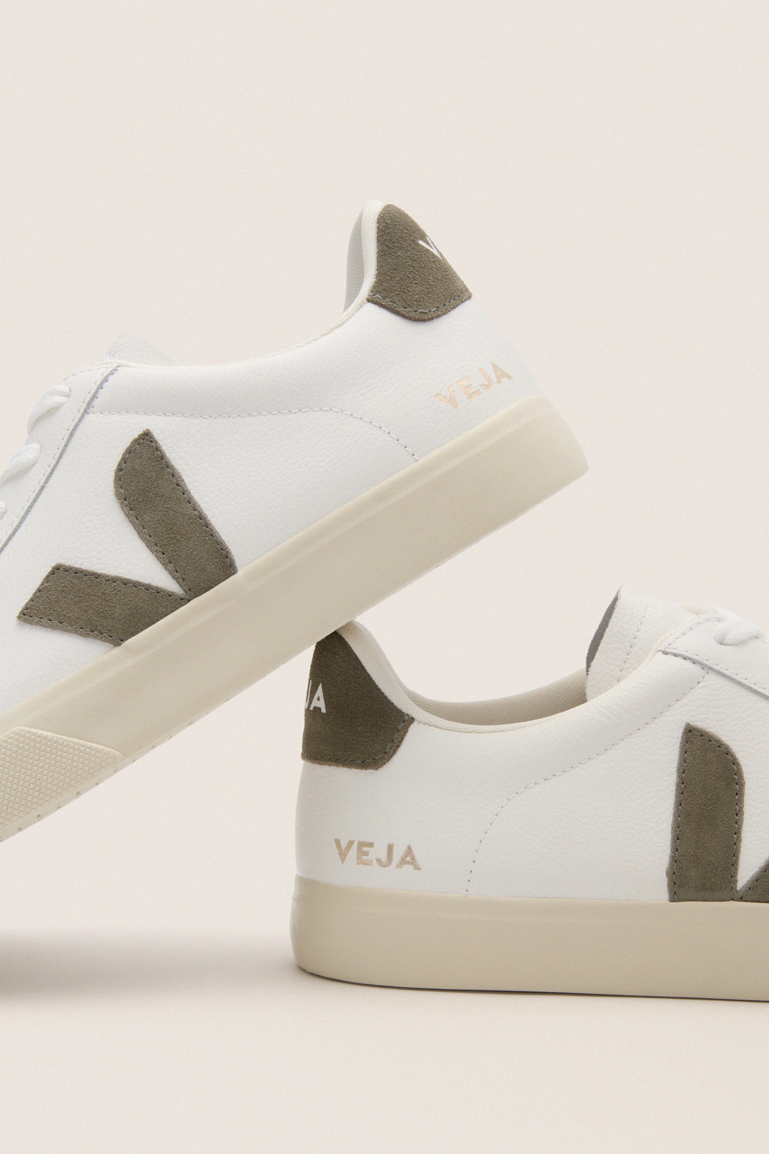 Mens Extra White Kaki Campo Sneakers