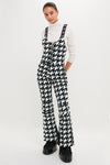 Black and White Houndstooth JG Bib Ski Pant