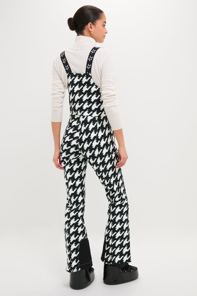 Black and White Houndstooth JG Bib Ski Pant