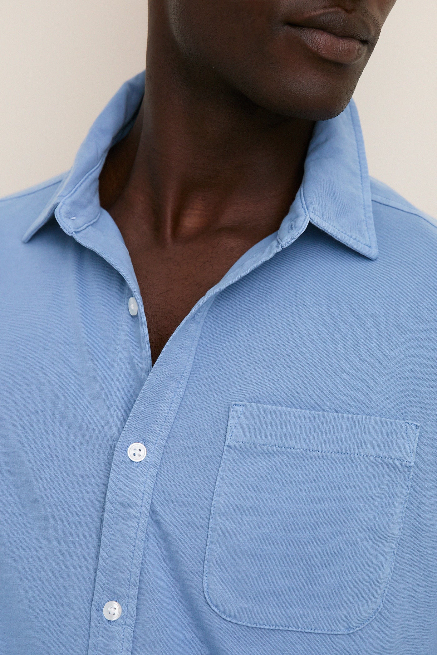 Light Blue Short Sleeve Saltaire Shirt