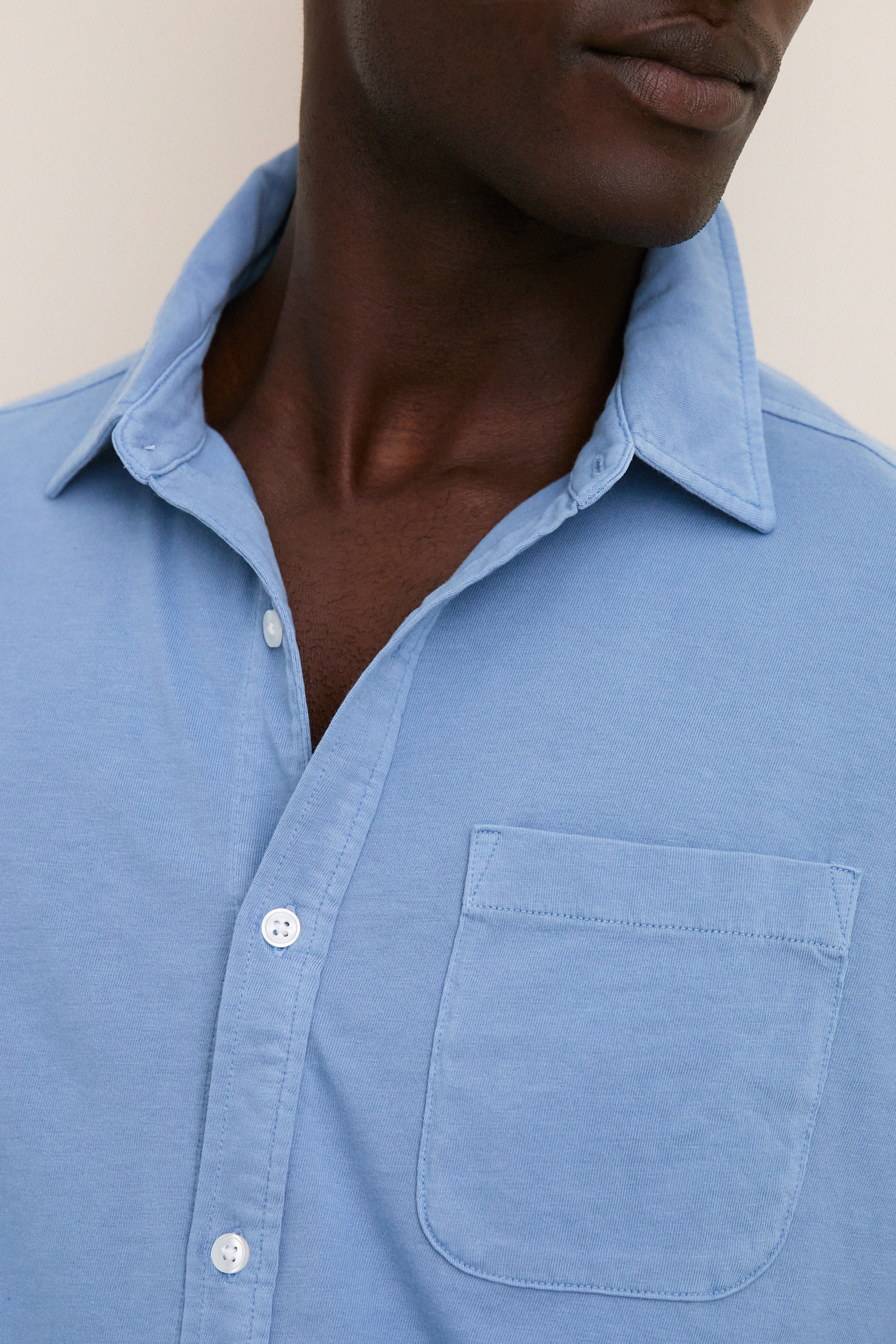 Light Blue Short Sleeve Saltaire Shirt