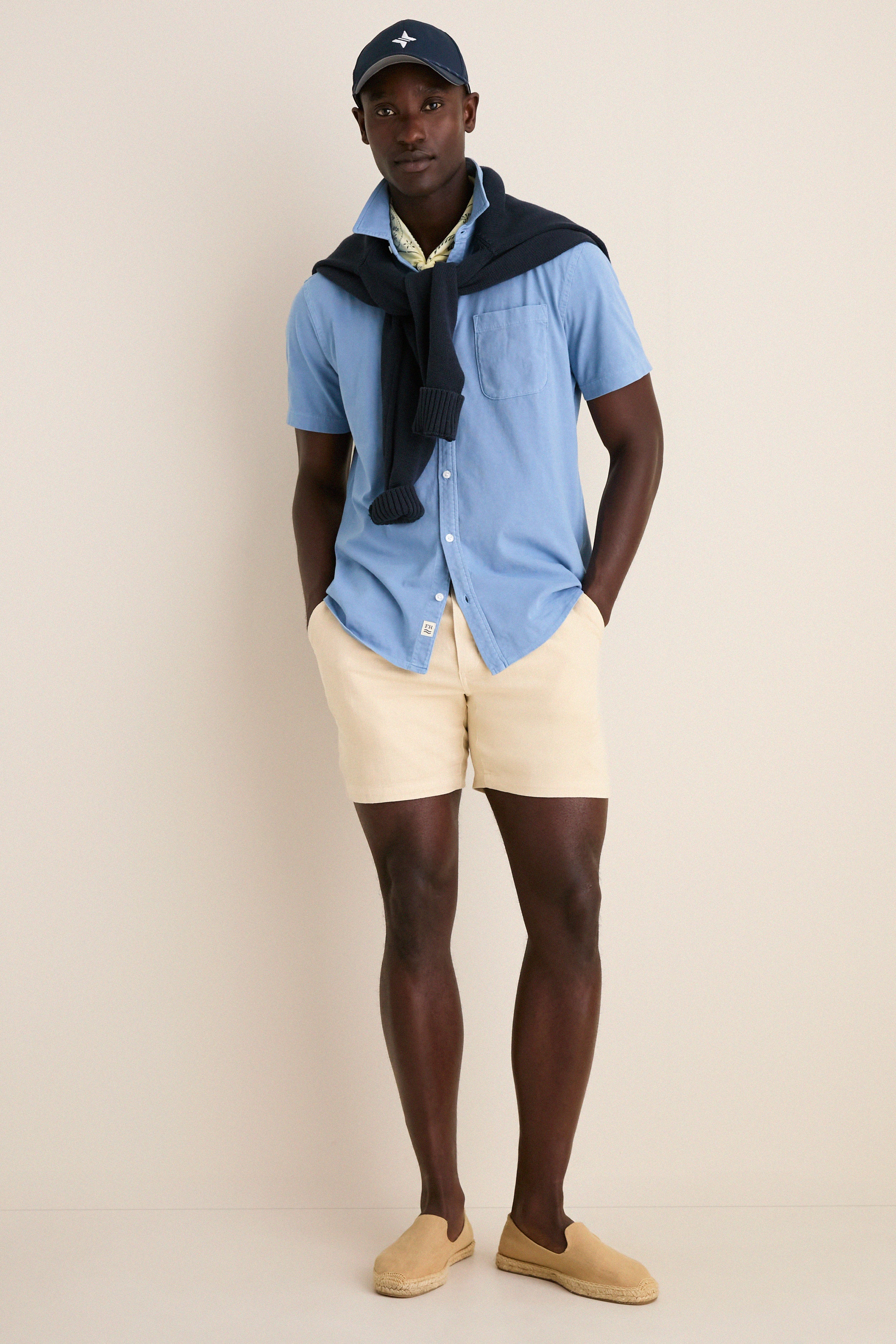 Light Blue Short Sleeve Saltaire Shirt