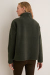 Olive Bamburgh Fleece Pullover