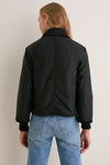 Black Cropped Beadnell Wax Jacket