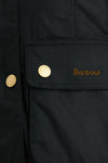 Black Cropped Beadnell Wax Jacket