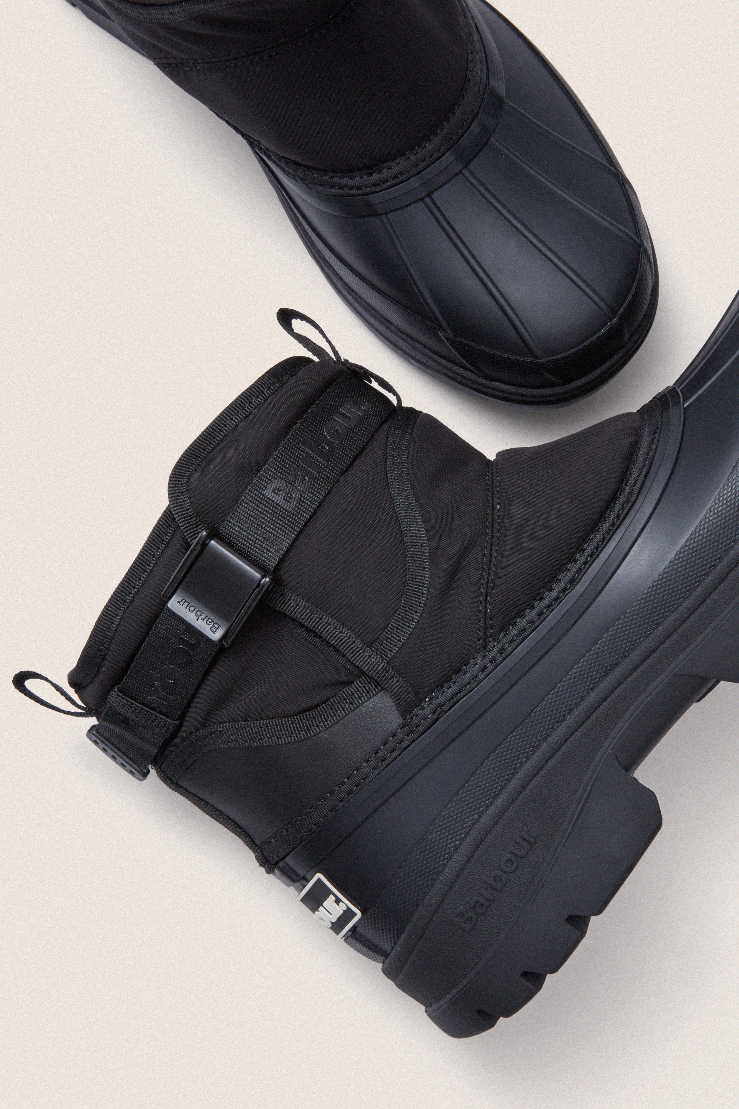 Black Braybourn Welly Duck Boots | Barbour