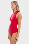 Red Katya UPF Swim One Piece