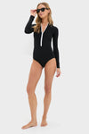 Black Tyra UPF Swim One Piece