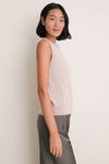 Sandstone Cashmere Sleeveless Ava Shell