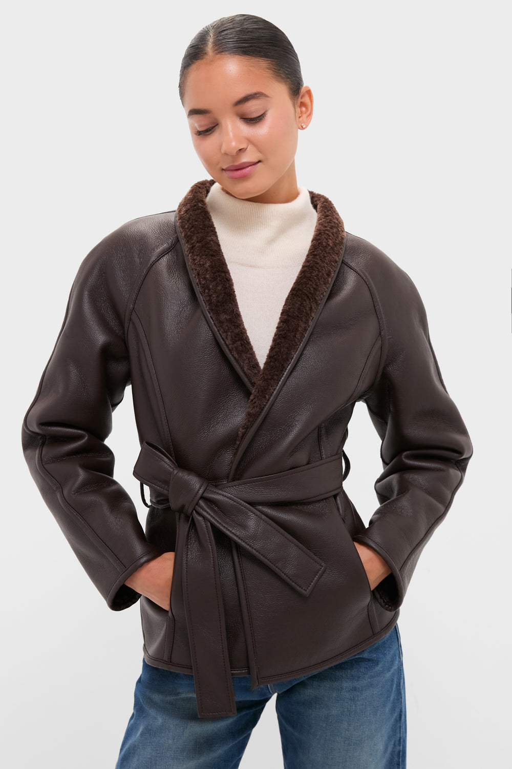 Reversible Marron Fur Coat