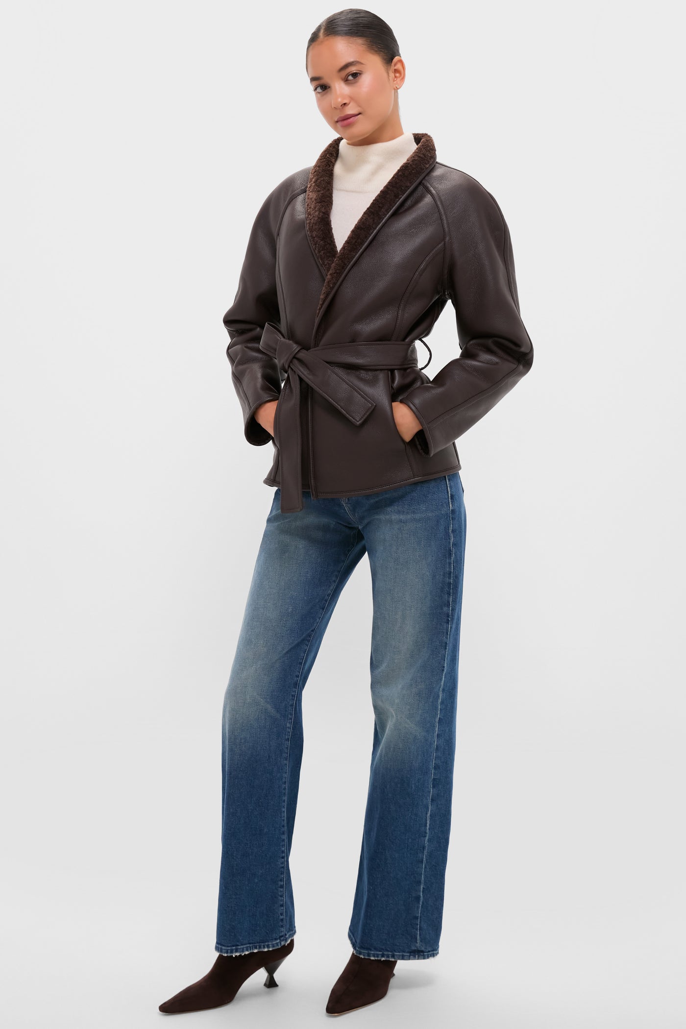 Reversible Marron Fur Coat