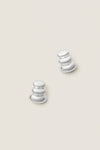 High Polish Silver Non-Stop Earrings