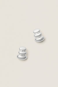 High Polish Silver Non-Stop Earrings