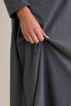 Heathered Charcoal Long Sleeve Volta Dress