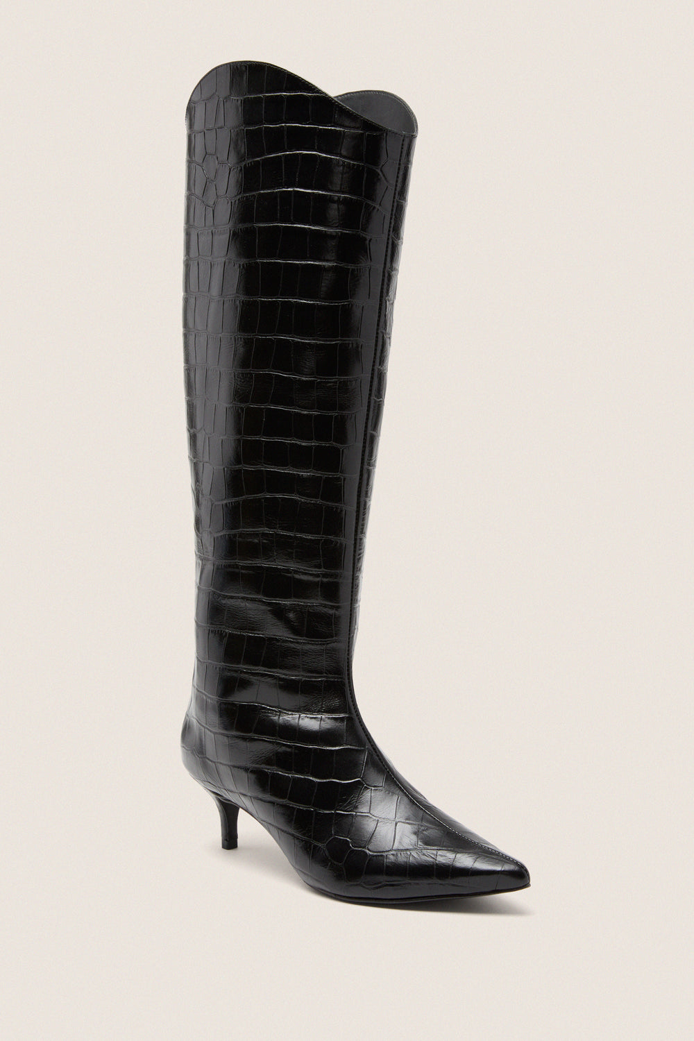 Black Maryana Up Mid Boots