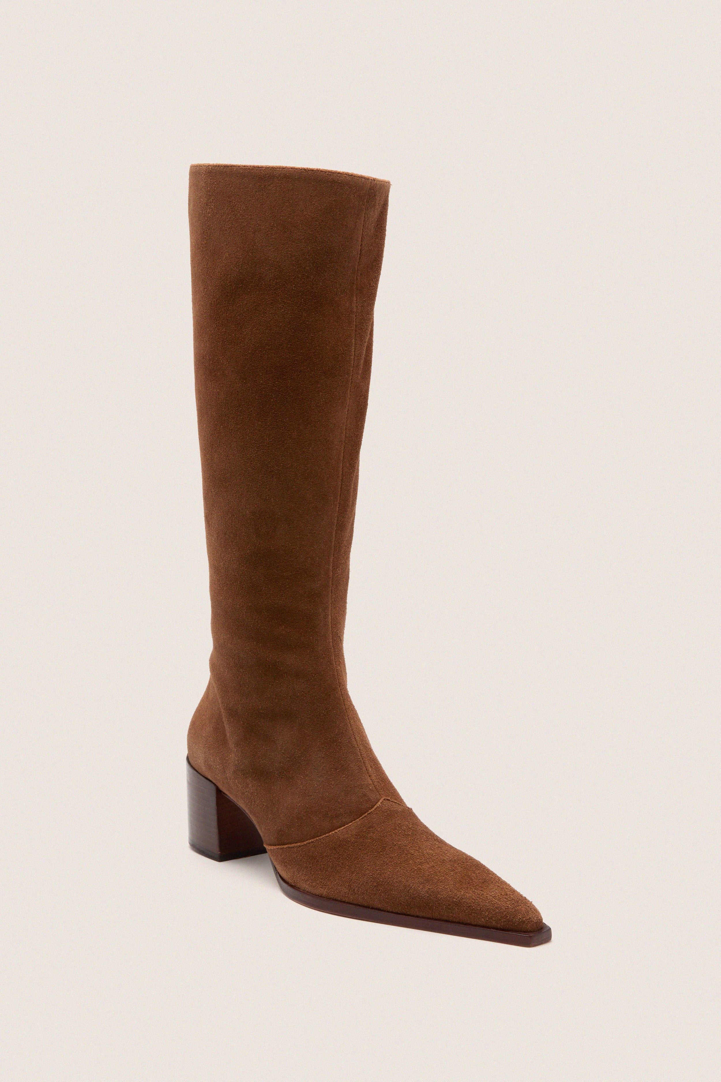 Pecan Brown Raffeala Up Mid Boots | Schutz