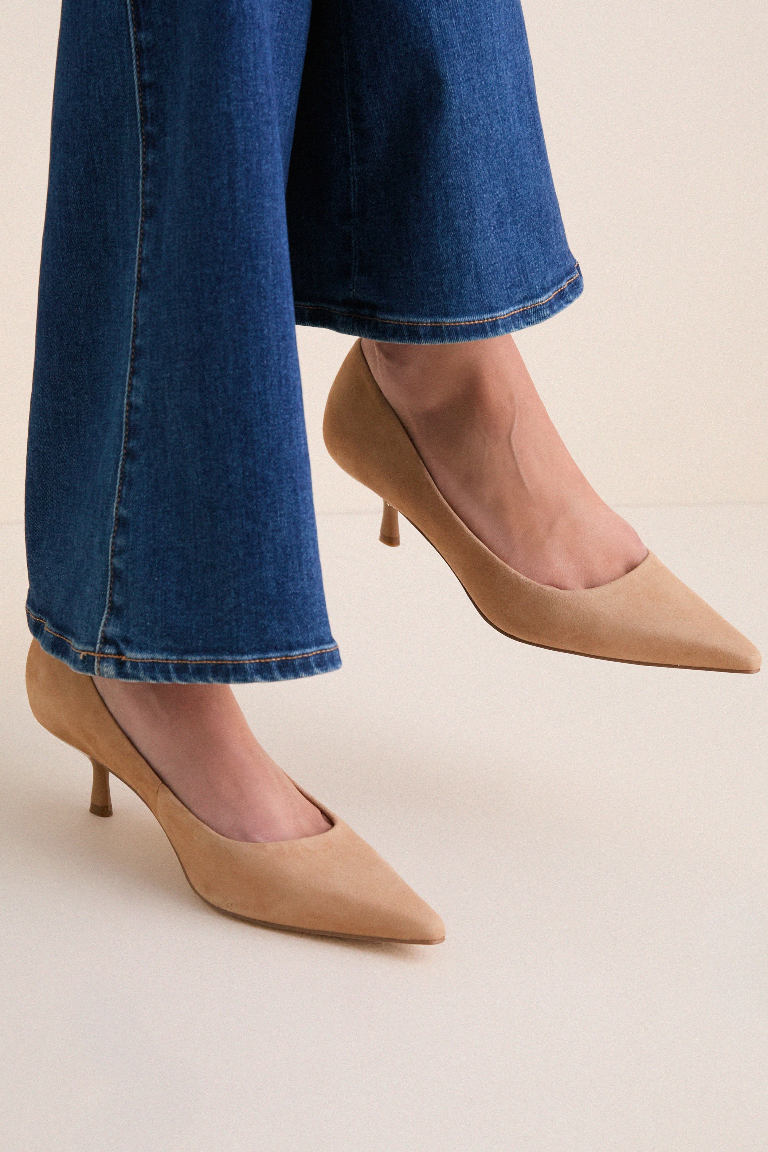 Medium Natural Calynna Heels