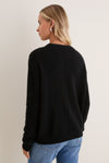 Black Cashmere Boyfriend Bodie Crewneck