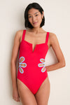 Poppy and Blue Flora One Piece