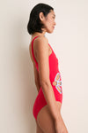 Poppy and Blue Flora One Piece