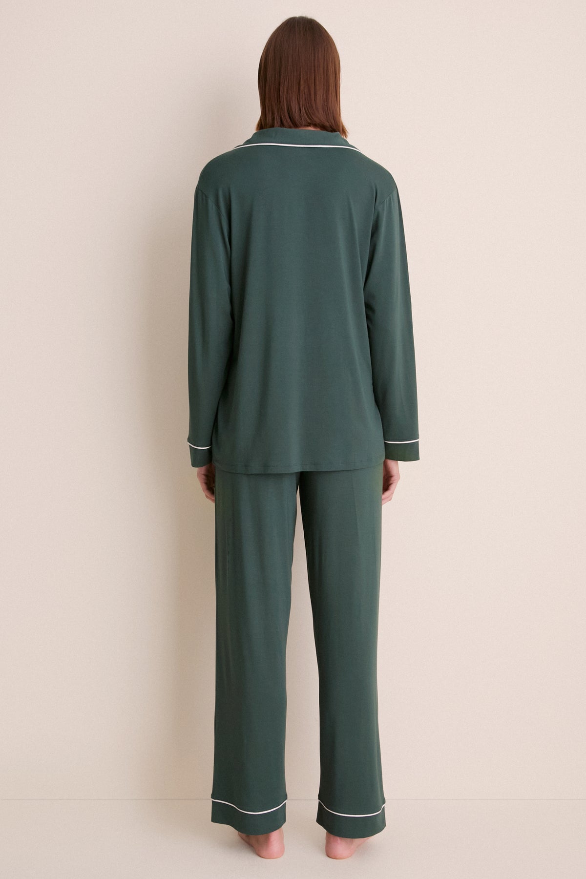 Pine and Ivory Gisele Long PJ Set