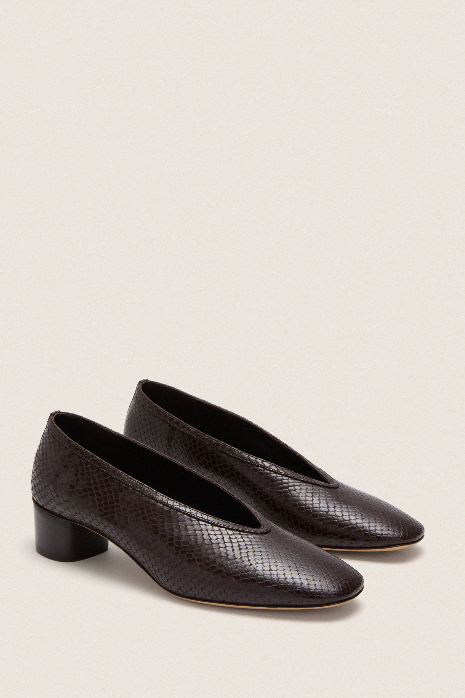 Purple Python Pumps Printed Python Luna Pumps | Le Monde Beryl